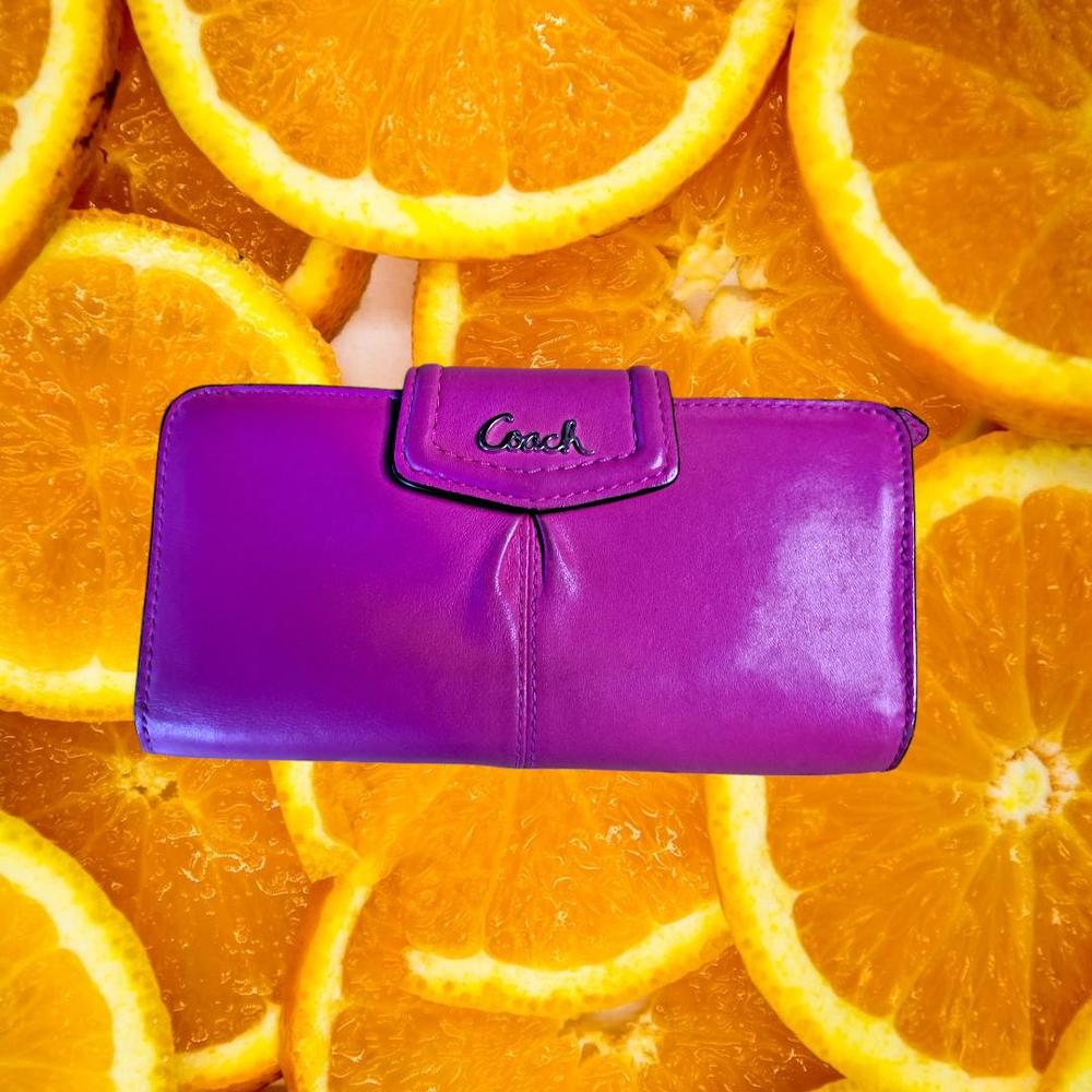 Coach Pink Wallet (White Interior)